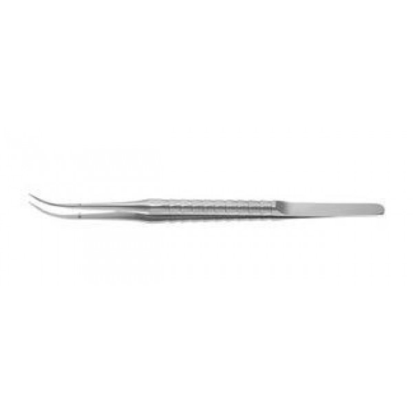 22.811.17D Хирургични пинсети, MICRO-TISSUE-Микропинсети, 17.5CM,1X2 зъби,ZEPF-LINE със GUIDANCE PIN, извит