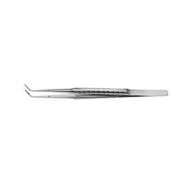 22.816.16 Оперативни пинсети,COOLEY Микропинсети, 16 CM, 9 мм, ZEPF-LINE,16CM,неръждаемиZEPF-LINE извит, със GUIDANCE PIN, THREAD-PLATE