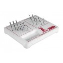 85.070.60 TRAY OF POM за 60 DENTAL BURS, 95 X 120 мм, MAXIMUM DRILLING DEPTH 10 мм