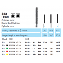 Диамантени борери - NTI-Kahla 882 010-014 заоблен цилиндър