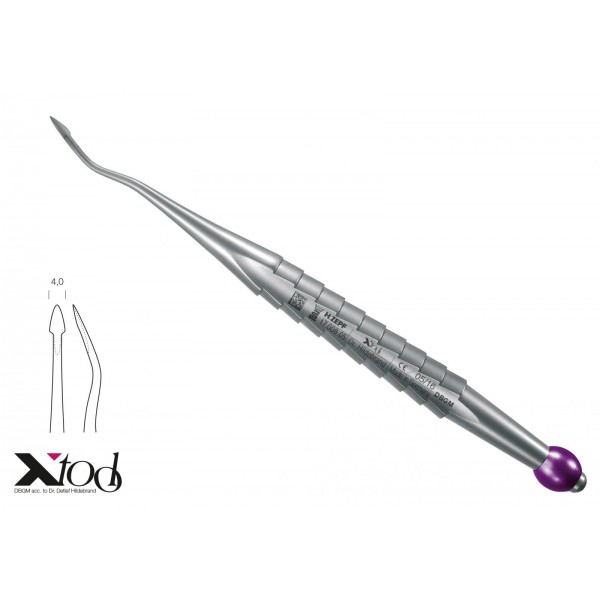 17.008.05 X-TOOL SYNDESMOTOME, ИЗВИТ ЗА ДИСТАЛЕН ДОСТЪП 4,0MM, ЦВЕТНО КОДИРОВАНЕ: ЛИЛАВ