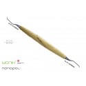 24.201.01GM5OX СПЕЦИАЛНА КЮРЕТА ПЕРИОДОНТАЛНА, ДРЪЖКА BIONIK, GRACEY 1/2 M5, НАНОПАЛ-ПОКРИТИЕ ЖЪЛТО, СМЕНЯЕМИ НАКРАЙНИЦИ