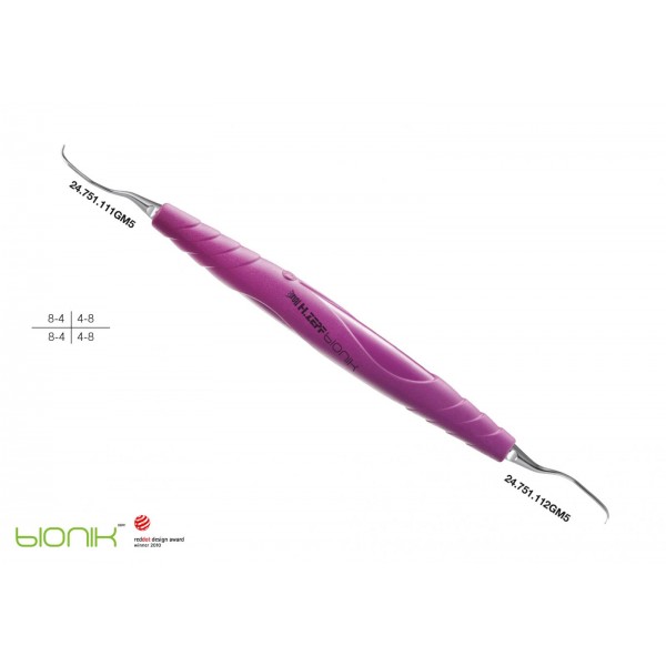 24.204.11GM5 СПЕЦИАЛНА КЮРЕТА ПЕРИОДОНТАЛНА, ДРЪЖКА BIONIK, GRACEY 11-12, ЛИЛАВА, СМЕНЯЕМИ НАКРАЙНИЦИ 
