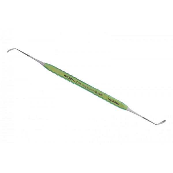 41.822.03 КЮРЕТА STILLER, СИНУС ЕЛЕВАТОР, ТЪПА 3,0MM TI, ZEPF-LINE, ЗЕЛЕНА, D/E, 19.5CM